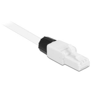 DELOCK βύσμα RJ45 CAT 6 UTP 86977, tool-free, λευκό | Καλώδια - Αντάπτορες | elabstore.gr