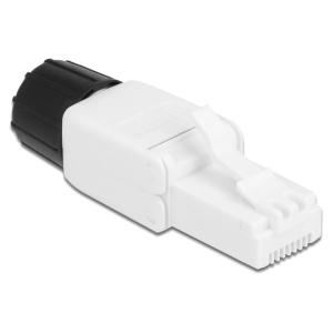 DELOCK βύσμα RJ45 CAT 6 UTP 86977, tool-free, λευκό | Καλώδια - Αντάπτορες | elabstore.gr