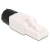 DELOCK βύσμα RJ45 CAT 6A UTP 86978, tool-free, λευκό | Καλώδια - Αντάπτορες | elabstore.gr