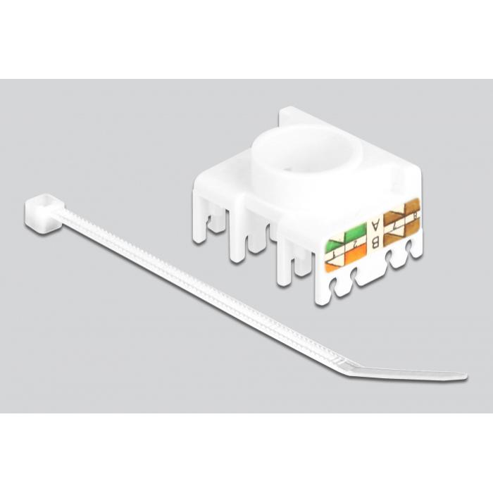 DELOCK keystone module RJ45 σε LSA 180° 87034, Cat.6A, λευκό | eLabstore.gr DELOCK keystone module RJ45 σε LSA 180° 87034, Cat.6A, λευκό | Εξοπλισμός IT | elabstore.gr