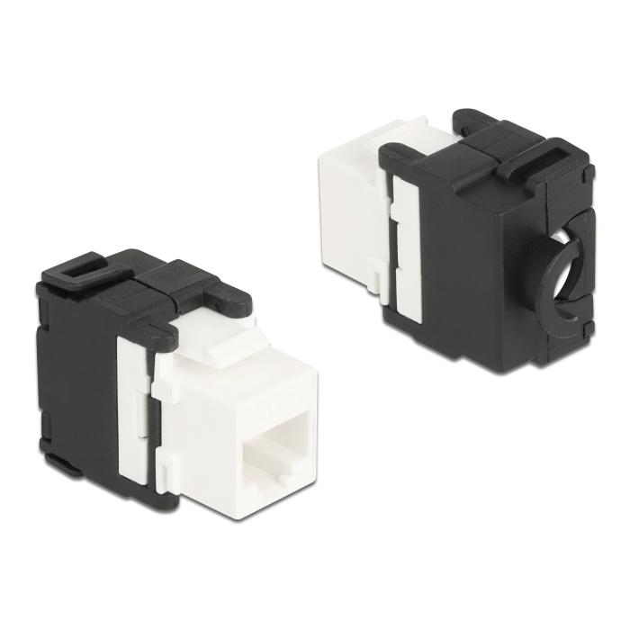 DELOCK keystone module RJ45 σε LSA 180° 87034, Cat.6A, λευκό | eLabstore.gr DELOCK keystone module RJ45 σε LSA 180° 87034, Cat.6A, λευκό | Εξοπλισμός IT | elabstore.gr