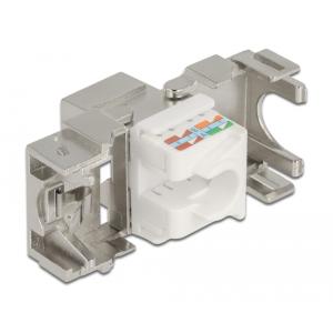 DELOCK keystone module RJ45 σε LSA 180° 87032, Cat.6A, ασημί | eLabstore.gr DELOCK keystone module RJ45 σε LSA 180° 87032, Cat.6A, ασημί | Εξοπλισμός IT | elabstore.gr