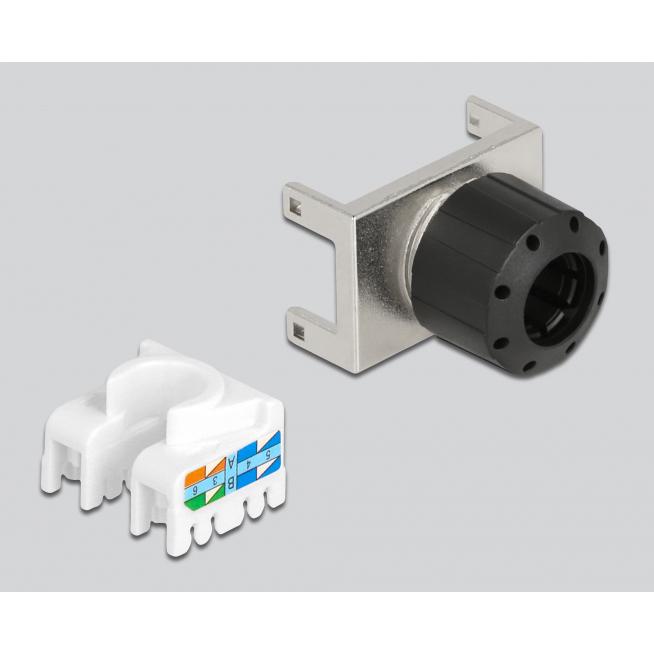 DELOCK keystone module RJ45 σε LSA 180° 87032, Cat.6A, ασημί | eLabstore.gr DELOCK keystone module RJ45 σε LSA 180° 87032, Cat.6A, ασημί | Εξοπλισμός IT | elabstore.gr
