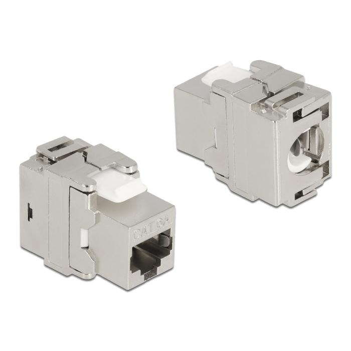 DELOCK keystone module RJ45 σε LSA 180° 87032, Cat.6A, ασημί | eLabstore.gr DELOCK keystone module RJ45 σε LSA 180° 87032, Cat.6A, ασημί | Εξοπλισμός IT | elabstore.gr