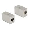 DELOCK αντάπτορας RJ45 θηλυκός 87037, Cat.6A, 8P/8C, ασημί | Καλώδια - Αντάπτορες | elabstore.gr