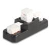 DELOCK σετ βάση Keystone 87104 με 3x Keystone module, RJ45/RJ11 Cat.6 | Εξοπλισμός IT | elabstore.gr