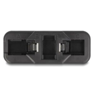 DELOCK σετ βάση Keystone 87104 με 3x Keystone module, RJ45/RJ11 Cat.6 | Εξοπλισμός IT | elabstore.gr