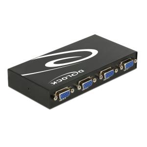 DELOCK VGA switch 87635, 4 ports, bidirectional, Full HD, μαύρο | Καλώδια - Αντάπτορες | elabstore.gr