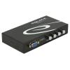DELOCK VGA switch 87635, 4 ports, bidirectional, Full HD, μαύρο | Καλώδια - Αντάπτορες | elabstore.gr