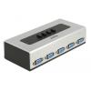 DELOCK VGA switch 87759, 4 ports, bidirectional, Full HD, ασημί | Καλώδια - Αντάπτορες | elabstore.gr