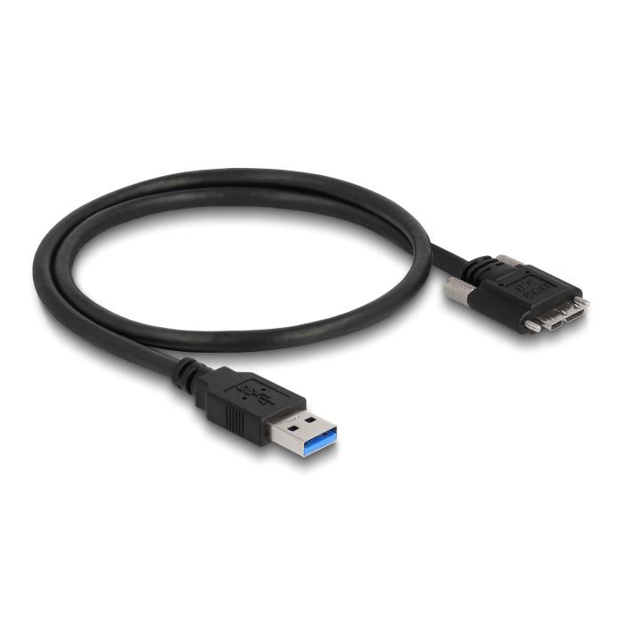 DELOCK καλώδιο USB 3.0 σε USB micro B 87798, 0.5m, μαύρο | eLabstore.gr DELOCK καλώδιο USB 3.0 σε USB micro B 87798, 0.5m, μαύρο | Καλώδια - Αντάπτορες | elabstore.gr