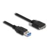DELOCK καλώδιο USB 3.0 σε USB micro B 87798, 0.5m, μαύρο | eLabstore.gr DELOCK καλώδιο USB 3.0 σε USB micro B 87798, 0.5m, μαύρο | Καλώδια - Αντάπτορες | elabstore.gr