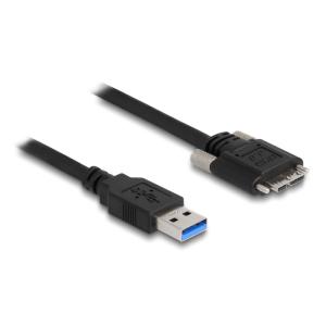 DELOCK καλώδιο USB 3.0 σε USB micro B 87798, 0.5m, μαύρο | Καλώδια - Αντάπτορες | elabstore.gr