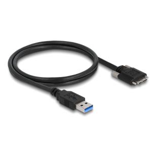 DELOCK καλώδιο USB 3.0 σε USB micro B 87799, 1m, μαύρο | Καλώδια - Αντάπτορες | elabstore.gr