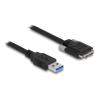 DELOCK καλώδιο USB 3.0 σε USB micro B 87799, 1m, μαύρο | Καλώδια - Αντάπτορες | elabstore.gr