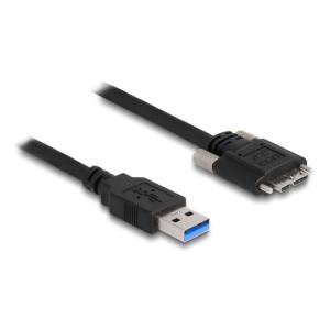 DELOCK καλώδιο USB 3.0 σε USB micro B 87799, 1m, μαύρο | Καλώδια - Αντάπτορες | elabstore.gr