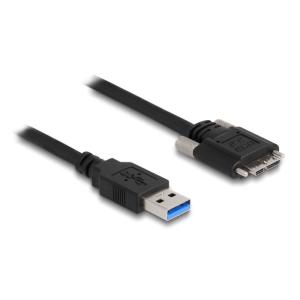 DELOCK καλώδιο USB 3.0 σε USB micro B 87801, 3m, μαύρο | Καλώδια - Αντάπτορες | elabstore.gr