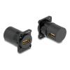 DELOCK module HDMI σε HDMI 87811 για D-Type υποδοχές XLR, γωνιακό, μαύρο | Καλώδια - Αντάπτορες | elabstore.gr