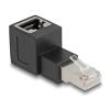 DELOCK αντάπτορας RJ45 Cat.6A 87861, αρσενικό σε θηλυκό, 90° upwards | Καλώδια - Αντάπτορες | elabstore.gr