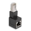 DELOCK αντάπτορας RJ45 Cat.6A 87862, αρσενικό σε θηλυκό, 90° downwards | Καλώδια - Αντάπτορες | elabstore.gr