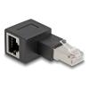 DELOCK αντάπτορας RJ45 Cat.6A 87863, αρσενικό σε θηλυκό, 90° left | Καλώδια - Αντάπτορες | elabstore.gr
