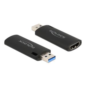 DELOCK αντάπτορας USB σε HDMI 88307, 4K/30Hz, μαύρος | Καλώδια - Αντάπτορες | elabstore.gr