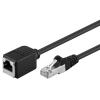GOOBAY καλώδιο προέκτασης F/UTP CAT5e 91884, copper, AWG 26, 5m, μαύρο | Καλώδια - Αντάπτορες | elabstore.gr