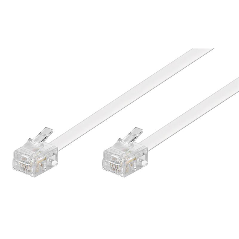 GOOBAY καλώδιο τηλεφώνου 93063, RJ11 6P4C, CCA, 10m, λευκό | eLabstore.gr GOOBAY καλώδιο τηλεφώνου 93063, RJ11 6P4C, CCA, 10m, λευκό | Καλώδια - Αντάπτορες | elabstore.gr