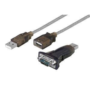 GOOBAY αντάπτορας USB σε RS-232 93128 με καλώδιο USB, 1.5m, διάφανο | Καλώδια - Αντάπτορες | elabstore.gr