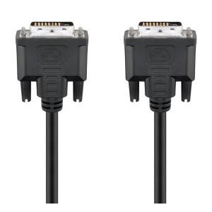 GOOBAY καλώδιο DVI-D 24+1 93573, 30AWG, Full HD, 1.8m, μαύρο | Καλώδια - Αντάπτορες | elabstore.gr