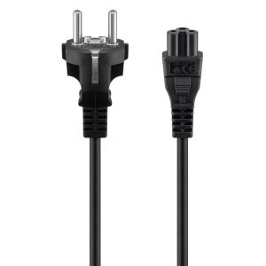 GOOBAY καλώδιο τροφοδοσίας 93586, 0.75mm², 1.8m, μαύρο | Καλώδια - Αντάπτορες | elabstore.gr