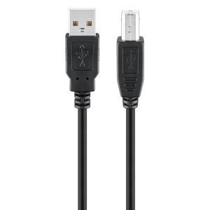 GOOBAY καλώδιο USB 2.0 σε USB Type B 93596, 1.8m, μαύρο | Καλώδια - Αντάπτορες | elabstore.gr