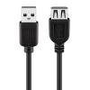 GOOBAY καλώδιο USB 2.0 σε USB (F) 93601, copper, 5m, μαύρο | Καλώδια - Αντάπτορες | elabstore.gr