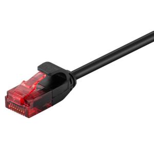 GOOBAY καλώδιο U/UTP CAT6 93716, slim, AWG 30/7, copper, 3m, μαύρο | Καλώδια - Αντάπτορες | elabstore.gr