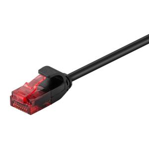 GOOBAY καλώδιο U/UTP CAT6 93717, slim, AWG 30/7, copper, 5m, μαύρο | Καλώδια - Αντάπτορες | elabstore.gr