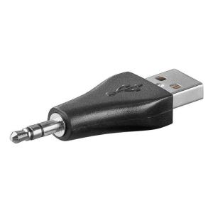 GOOBAY αντάπτορας USB σε 3.5mm jack 93981, 3pin, μαύρο | Καλώδια - Αντάπτορες | elabstore.gr