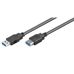 GOOBAY καλώδιο USB 3.0 σε USB (F) 93998, copper, 1.8m, μαύρο | Καλώδια - Αντάπτορες | elabstore.gr
