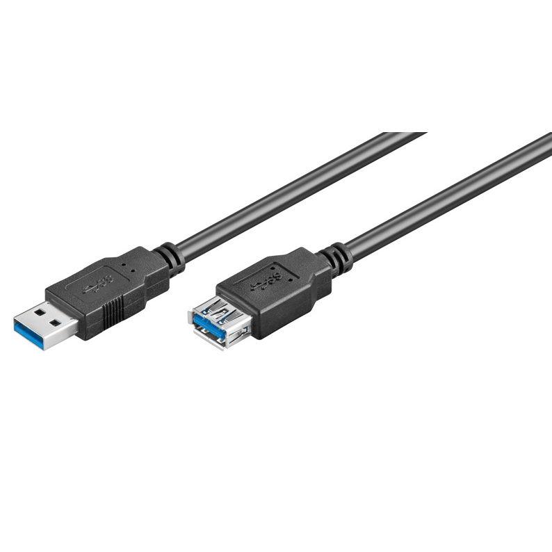 GOOBAY καλώδιο USB 3.0 σε USB (F) 93998, copper, 1.8m, μαύρο | eLabstore.gr GOOBAY καλώδιο USB 3.0 σε USB (F) 93998, copper, 1.8m, μαύρο | Καλώδια - Αντάπτορες | elabstore.gr