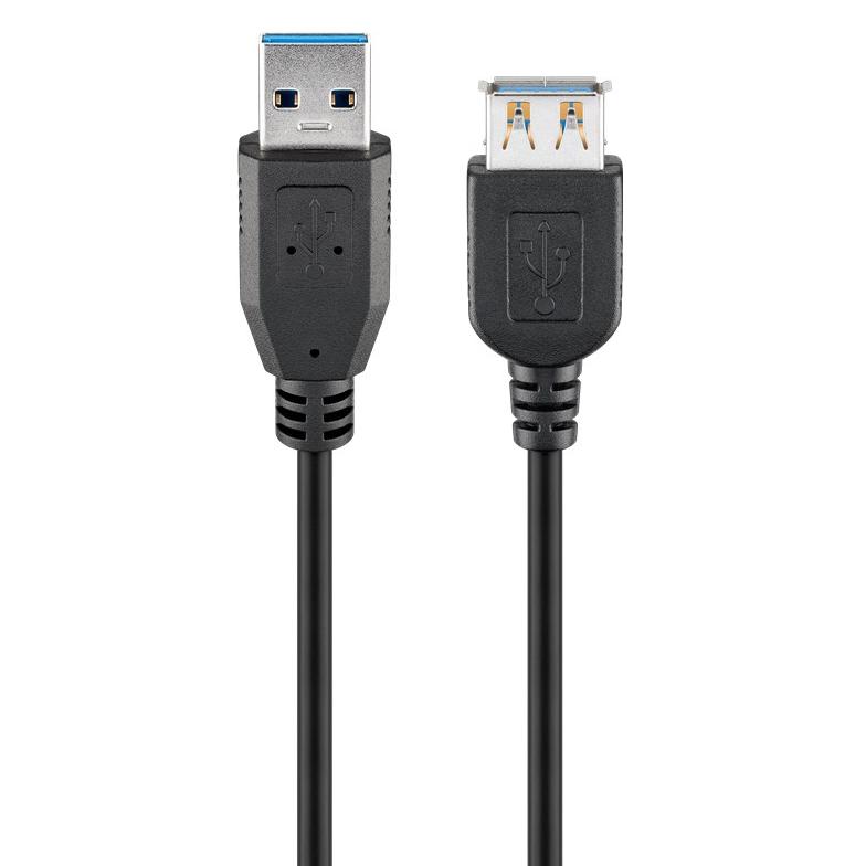 GOOBAY καλώδιο USB 3.0 σε USB (F) 93999, copper, 3m, μαύρο | eLabstore.gr GOOBAY καλώδιο USB 3.0 σε USB (F) 93999, copper, 3m, μαύρο | Καλώδια - Αντάπτορες | elabstore.gr
