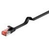 GOOBAY καλώδιο U/FTP CAT6 94237, flat, AWG 32/7, copper, 10m, μαύρο | Καλώδια - Αντάπτορες | elabstore.gr