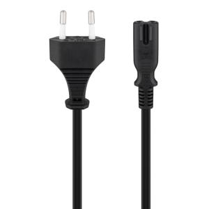GOOBAY καλώδιο τροφοδοσίας Euro 95039, 2x 0.75mm², 5m, μαύρο | Καλώδια - Αντάπτορες | elabstore.gr