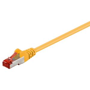 GOOBAY καλώδιο S/FTP (PiMF) CAT6 95453, CCA, AWG 27/7, 0.25m, κίτρινο | Καλώδια - Αντάπτορες | elabstore.gr