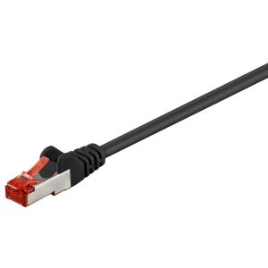 GOOBAY καλώδιο S/FTP CAT6 95478, CCA, AWG 27/7, 1m, μαύρο | Καλώδια - Αντάπτορες | elabstore.gr