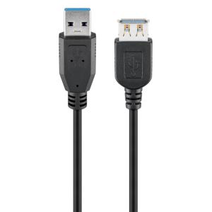 GOOBAY καλώδιο USB 3.0 σε USB (F) 95726, copper, 5m, μαύρο | Καλώδια - Αντάπτορες | elabstore.gr