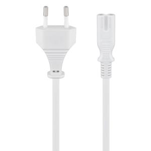 GOOBAY καλώδιο τροφοδοσίας Euro male 2x0.75 mm² 96035, 1.8m, λευκό | Καλώδια - Αντάπτορες | elabstore.gr