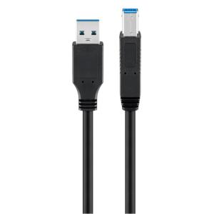 GOOBAY καλώδιο USB 3.0 SuperSpeed σε USB Type B 96119, 5m, μαύρο | Καλώδια - Αντάπτορες | elabstore.gr