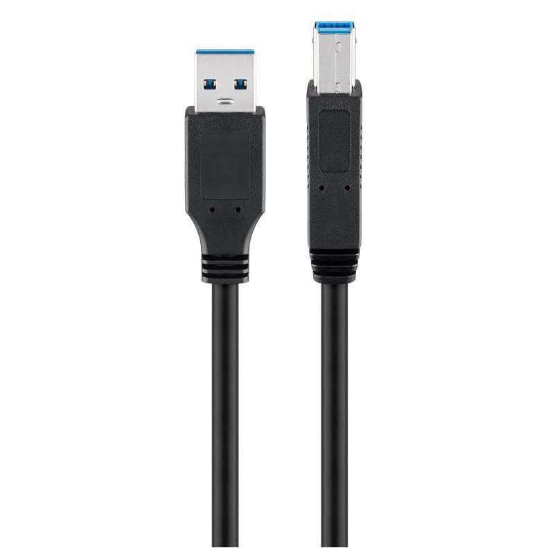 GOOBAY καλώδιο USB 3.0 SuperSpeed σε USB Type B 96119, 5m, μαύρο | eLabstore.gr GOOBAY καλώδιο USB 3.0 SuperSpeed σε USB Type B 96119, 5m, μαύρο | Καλώδια - Αντάπτορες | elabstore.gr