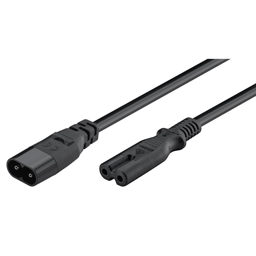 GOOBAY καλώδιο προέκτασης τροφοδοσίας 97201, 2x 0.75mm², 2m, μαύρο | eLabstore.gr GOOBAY καλώδιο προέκτασης τροφοδοσίας 97201, 2x 0.75mm², 2m, μαύρο | Καλώδια - Αντάπτορες | elabstore.gr