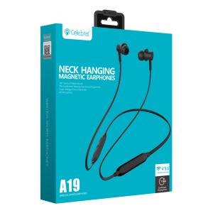 CELEBRAT earphones A19 με μαγνήτη, Bluetooth 5.0, 10mm, μαύρα | eLabstore.gr CELEBRAT earphones A19 με μαγνήτη, Bluetooth 5.0, 10mm, μαύρα | eLabstore.gr