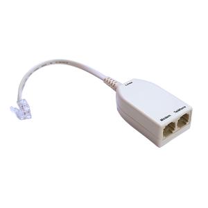 POWERTECH ADSL Splitter με φίλτρο ADSL-05, μπεζ | Καλώδια - Αντάπτορες | elabstore.gr